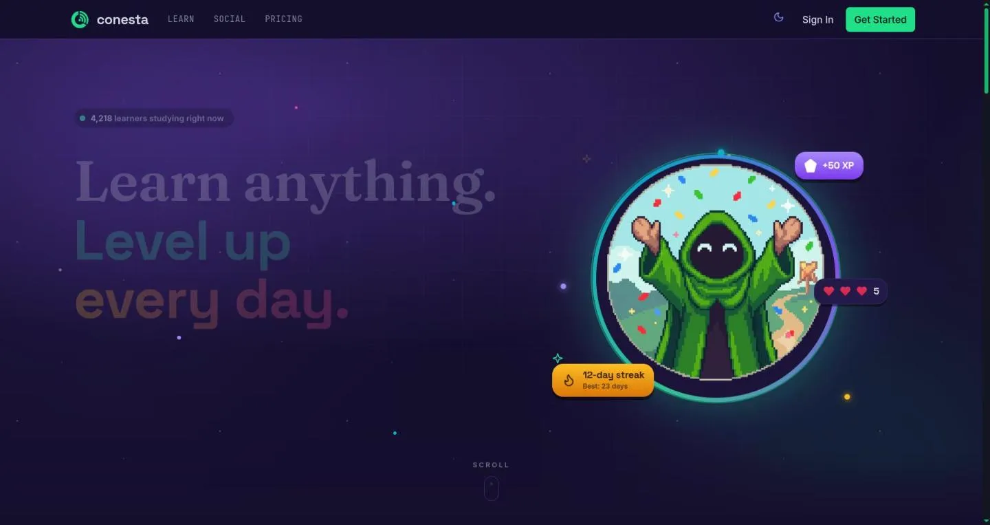 Conesta — EdTech · Learning