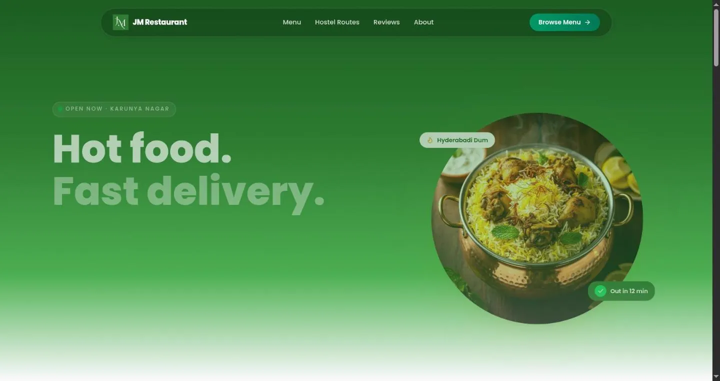 JM Group — F&B · Online ordering